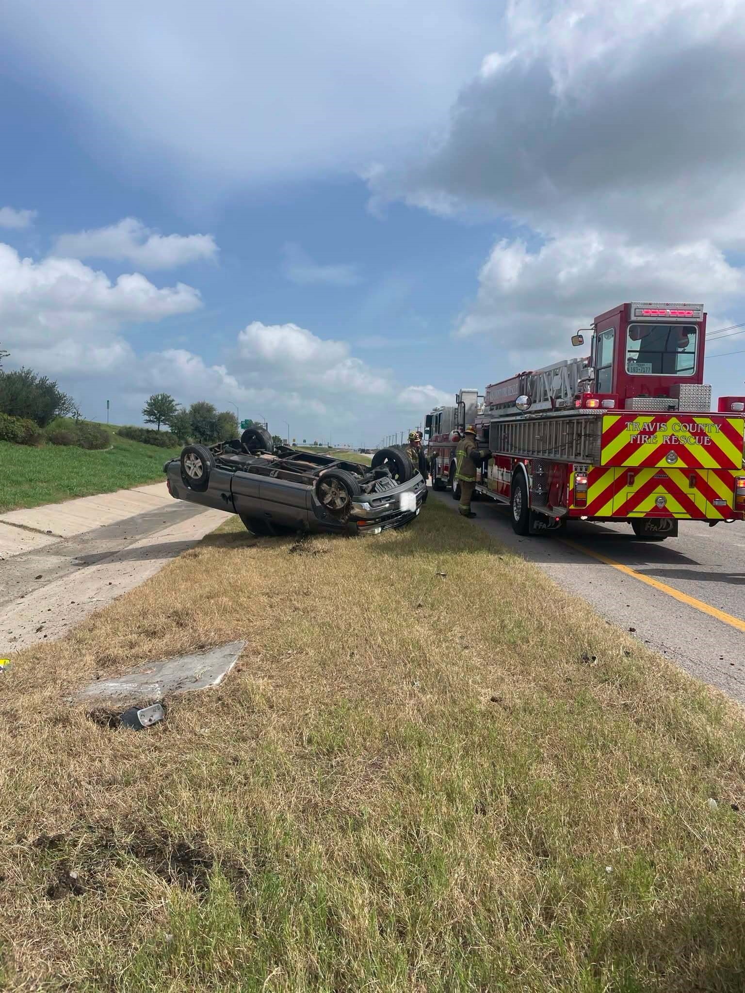 Two-vehicle rollover crash on U.S. Highway 183 causes injuries and traffic delays